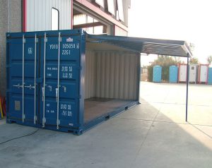 Container modificato per uso officina